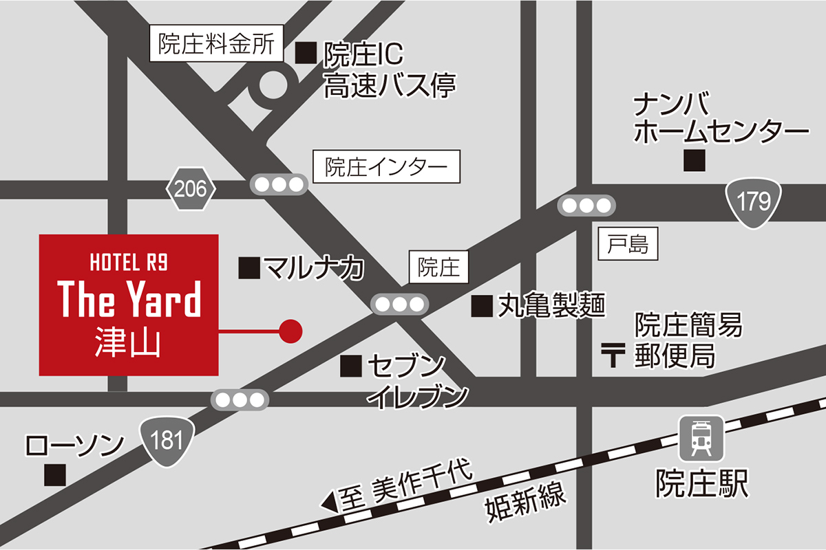 ホテル周辺地図