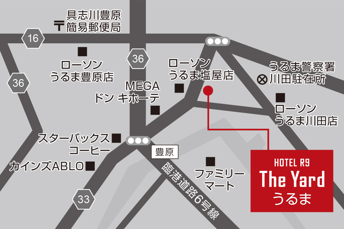 ホテル周辺地図