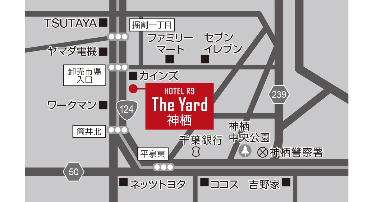 ホテル周辺地図