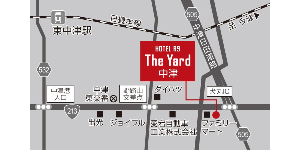 ホテル周辺地図