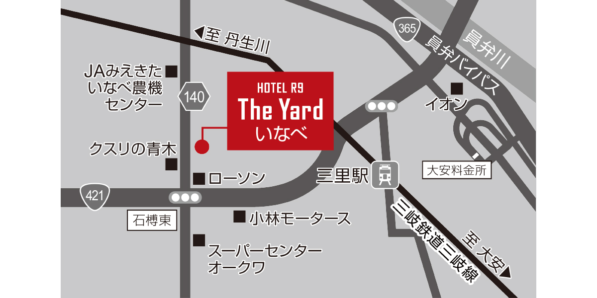 ホテル周辺地図