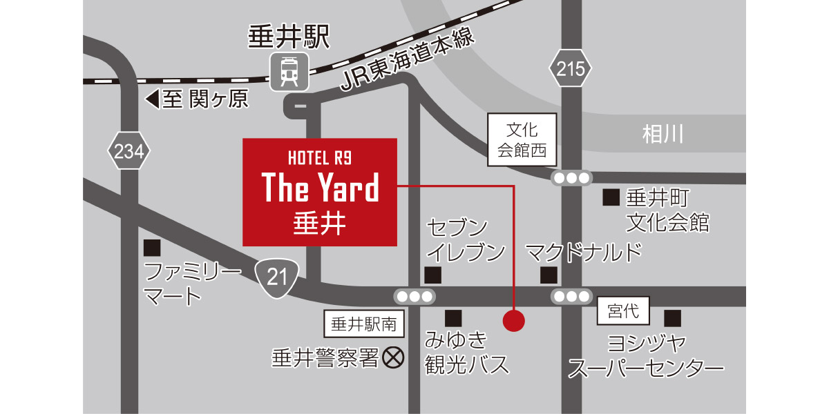 ホテル周辺地図