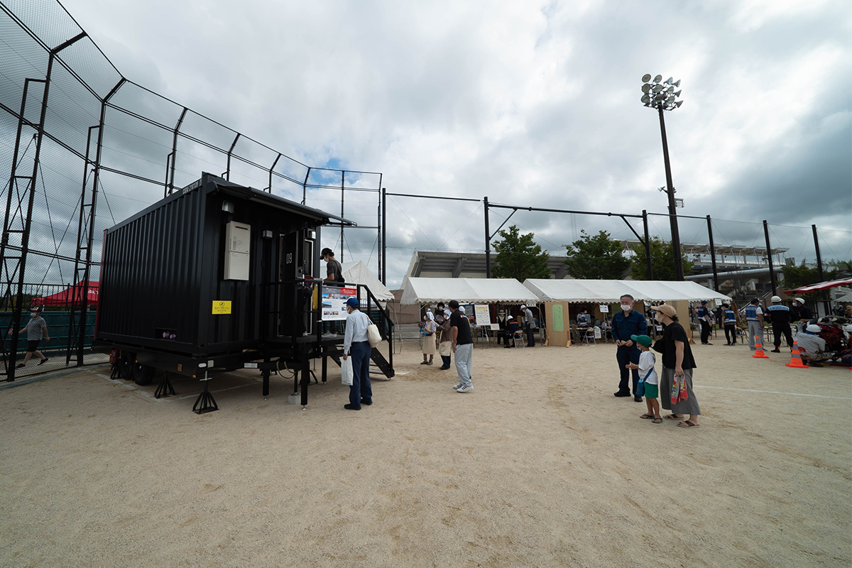 東近江市総合防災訓練の様子
