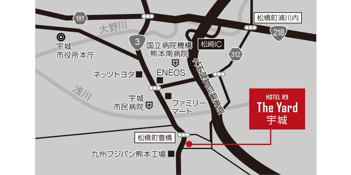 ホテル周辺地図