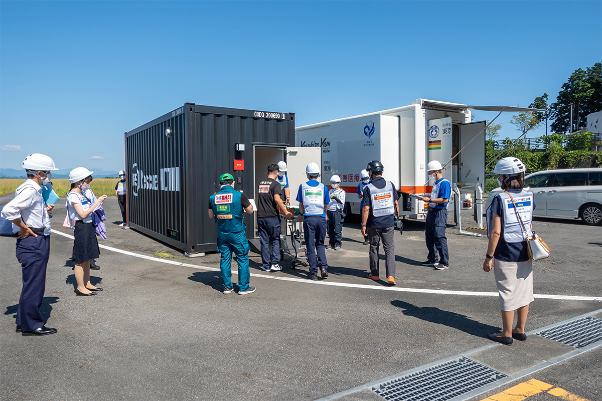 大規模地震時医療活動訓練の様子