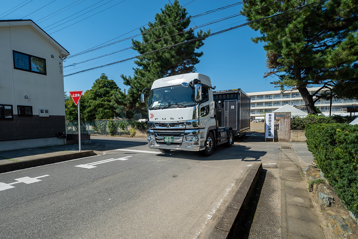 レスキューホテル搬出の様子