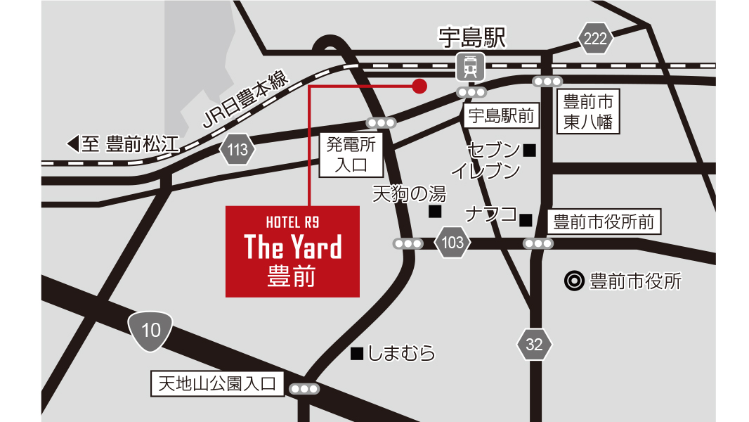 ホテル周辺地図