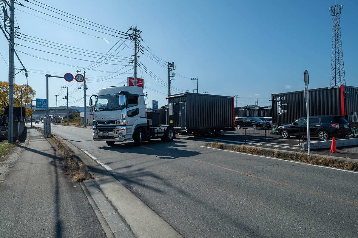 レスキューホテル搬出の様子