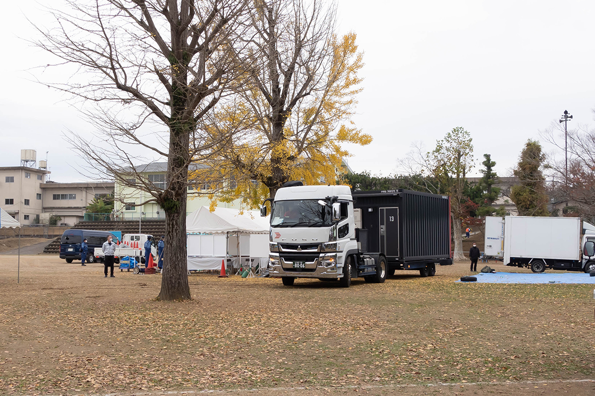 レスキューホテル搬出の様子