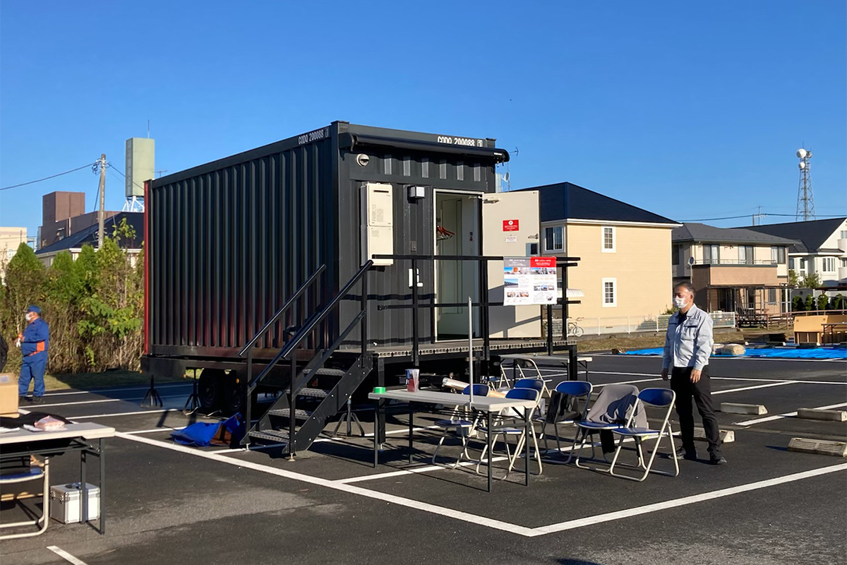 東金市総合防災訓練の様子