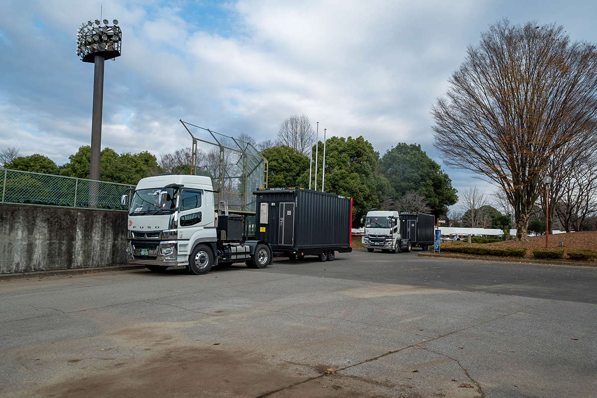 レスキューホテル搬出の様子