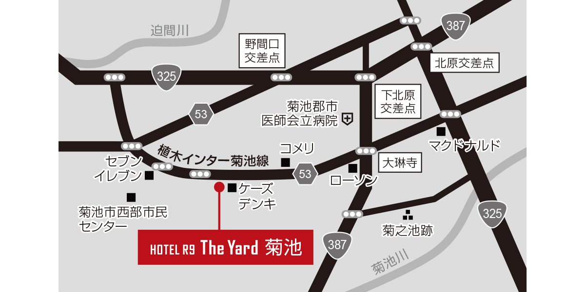 ホテル周辺地図