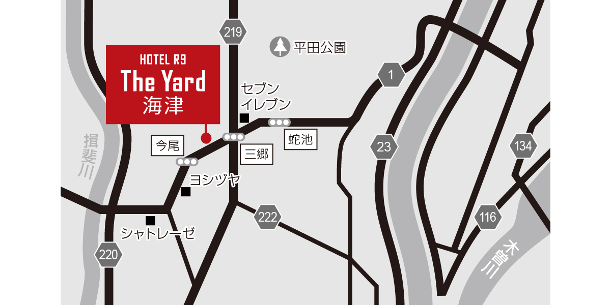 ホテル周辺地図