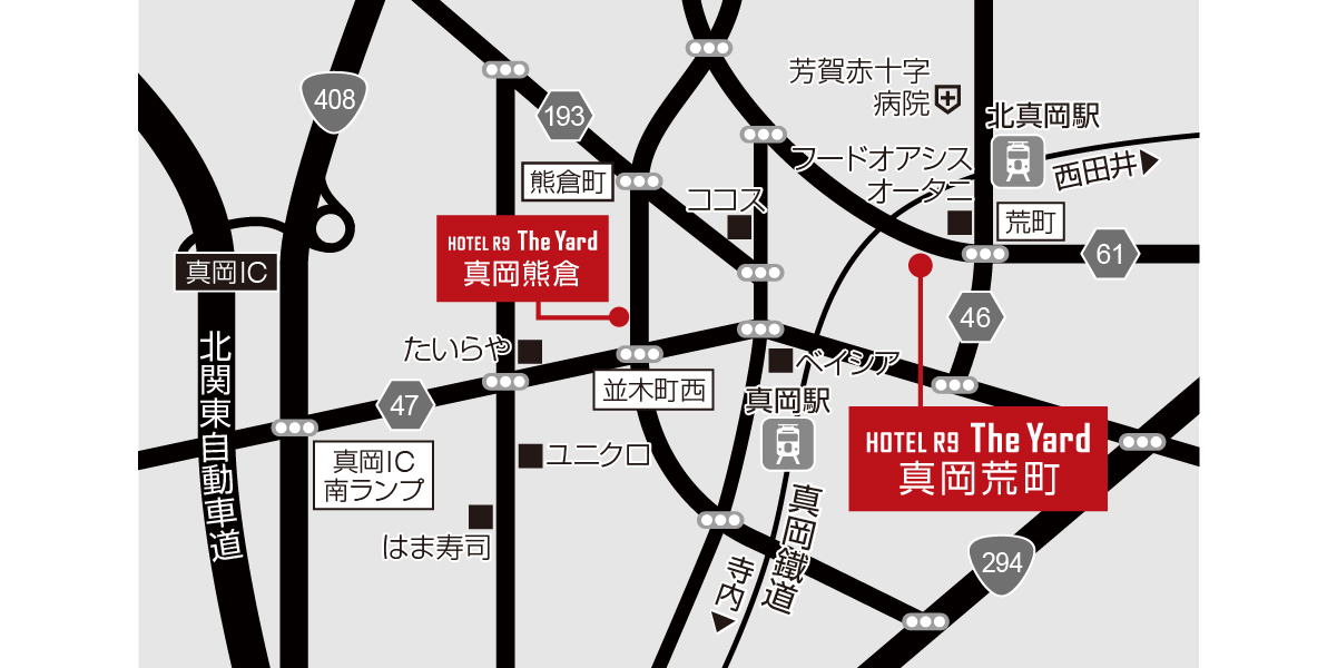 ホテル周辺地図