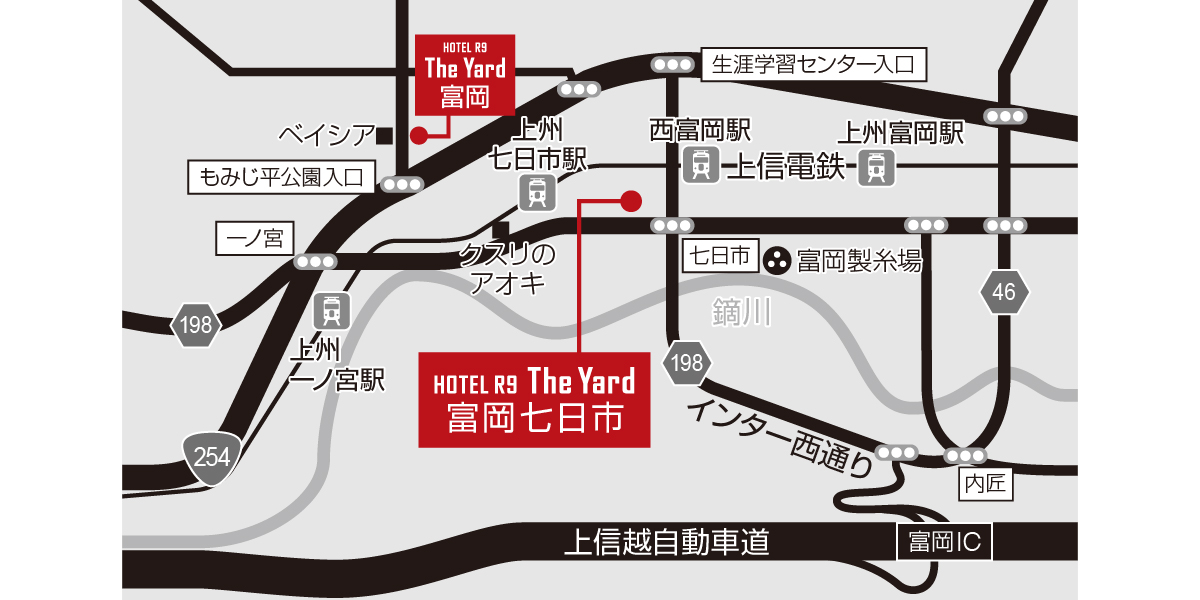 ホテル周辺地図
