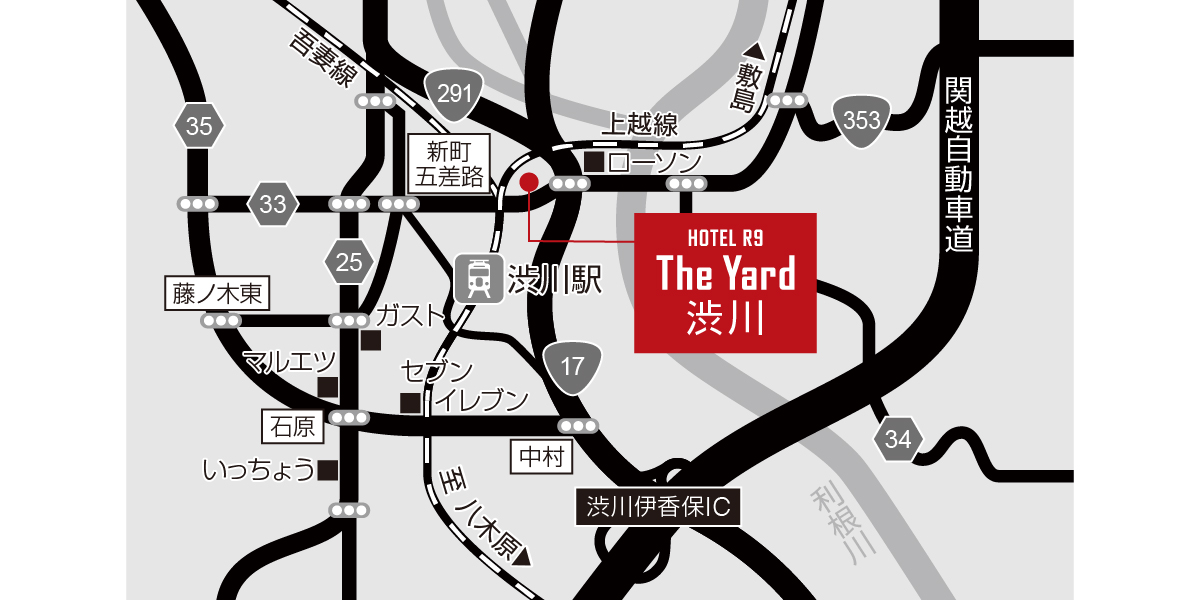 ホテル周辺地図