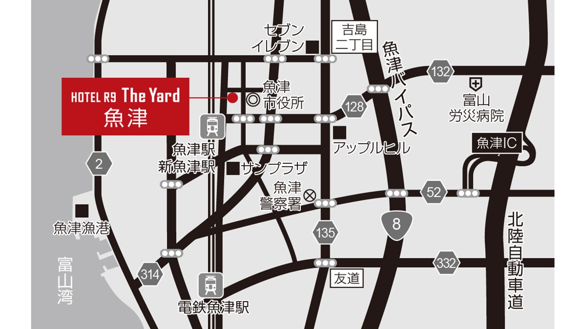 ホテル周辺地図