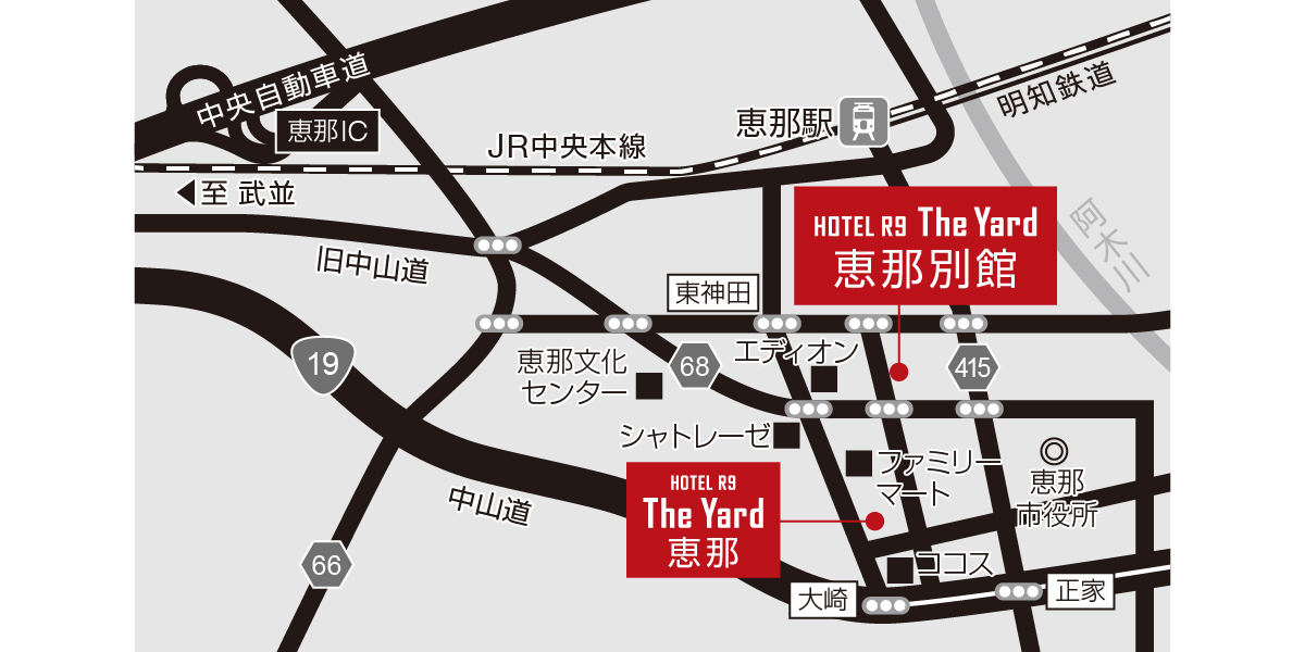 ホテル周辺地図