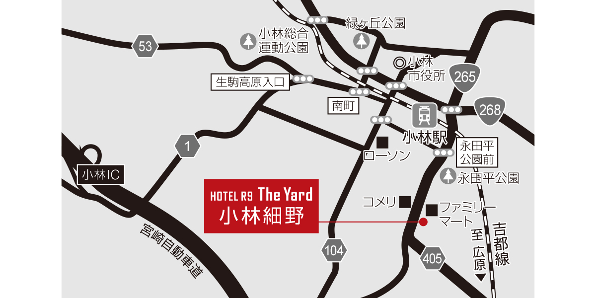 ホテル周辺地図