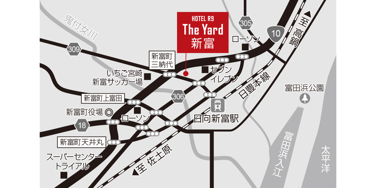 ホテル周辺地図