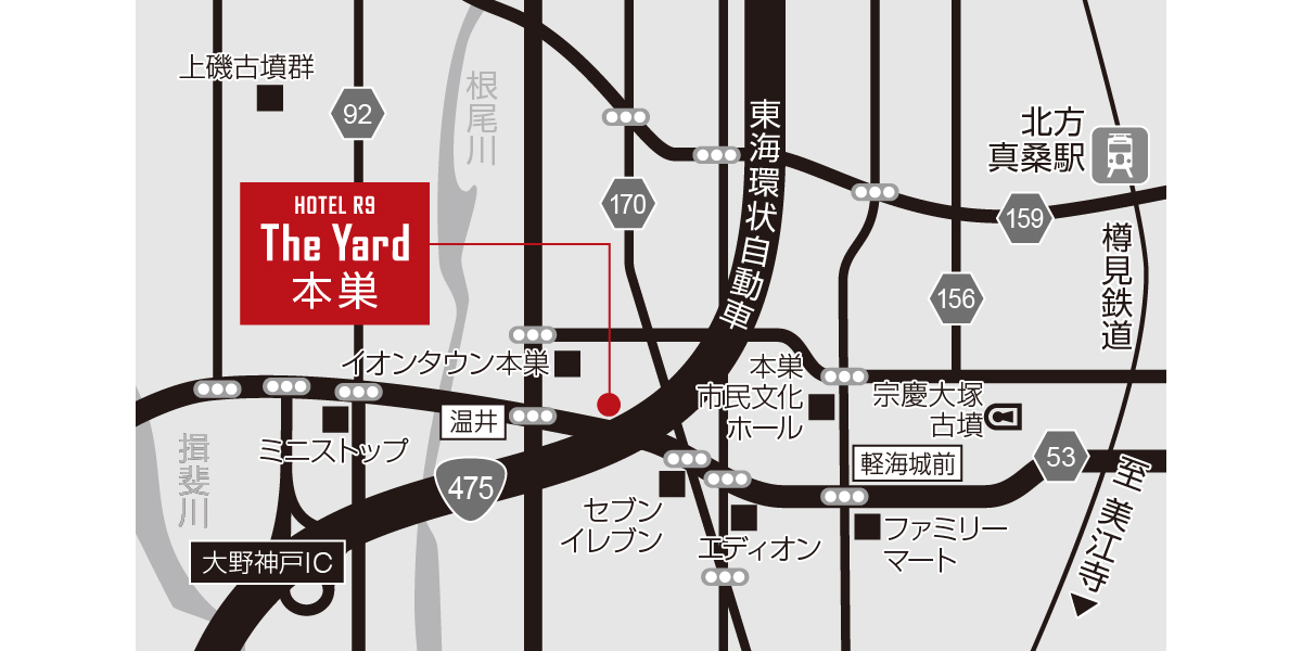 ホテル周辺地図