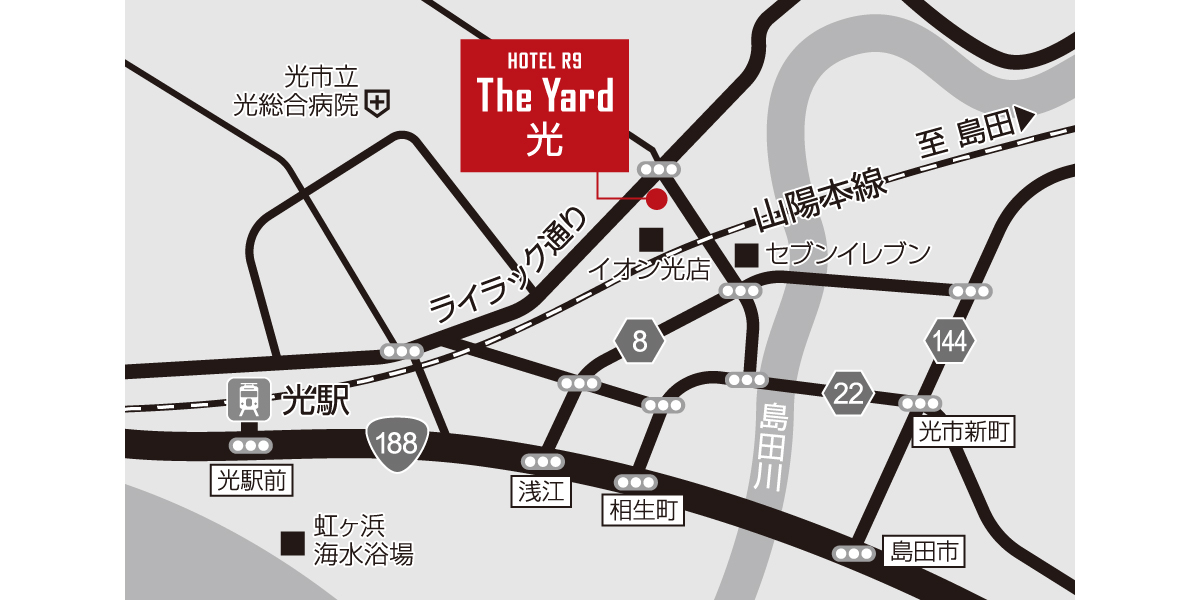 ホテル周辺地図