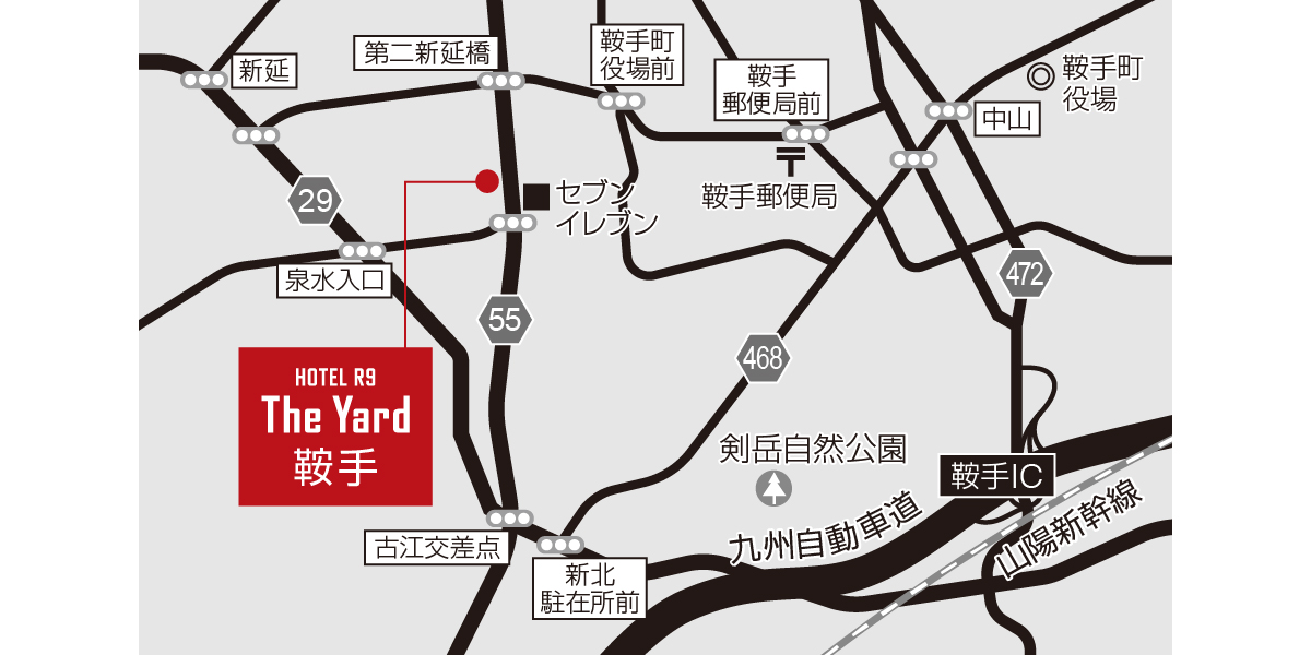 ホテル周辺地図