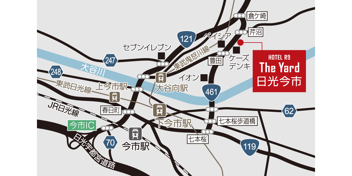 ホテル周辺地図