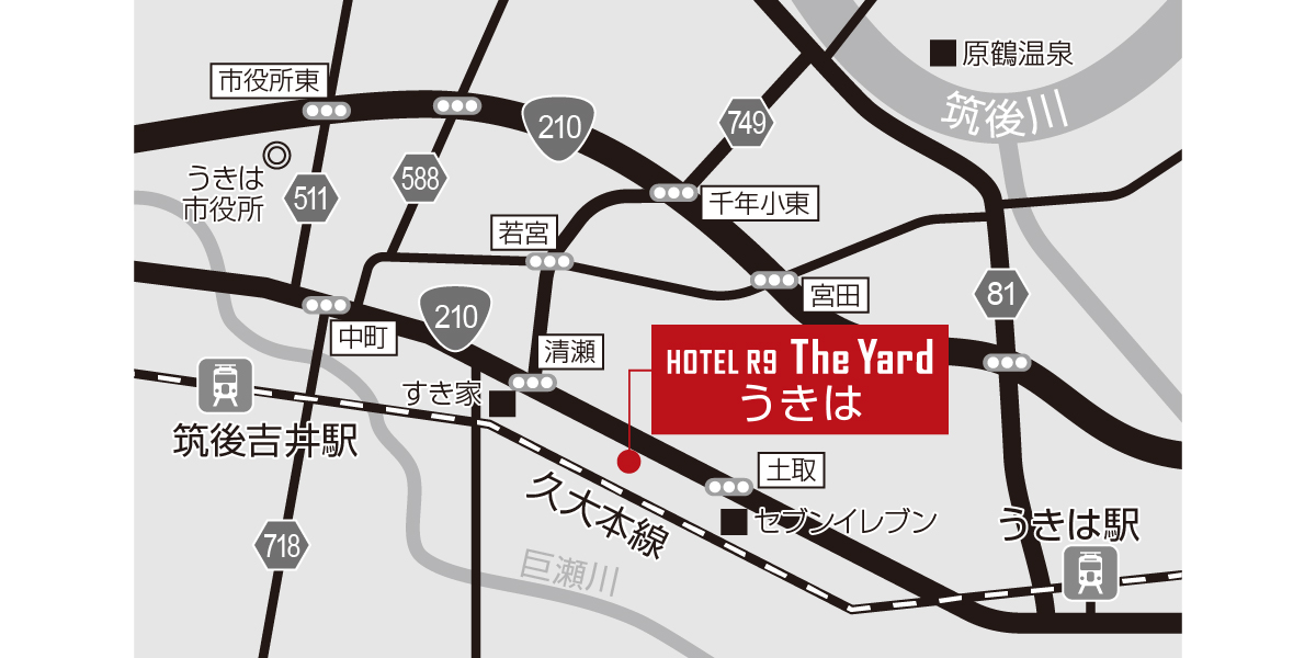 ホテル周辺地図